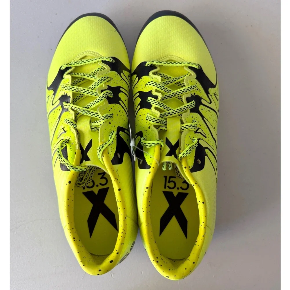 Adidas X 15.3 FG AG Soccer Cleats Solar Yellow Black Mens 8 B27001